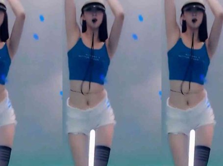 虎牙 尤喵儿 热舞视频 ♥热裤黑丝跪地热舞，摸着灯棒的样子像极了... ♥