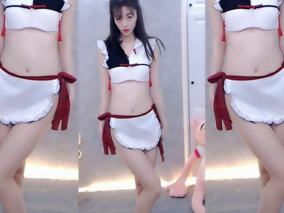 【斗鱼订制福利】乔妹 热舞视频 ♥黑丝加特林，可可爱爱又诱惑满满♥