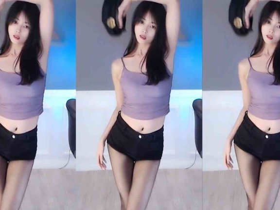 虎牙 智贤 热舞视频 ♥黑丝短裤电臀热舞，这个主播开始上道了♥