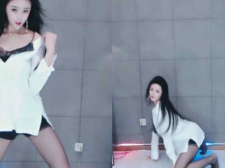 虎牙 迪丽热依 热舞视频 ♥黑丝长腿跪地热舞，腿玩年