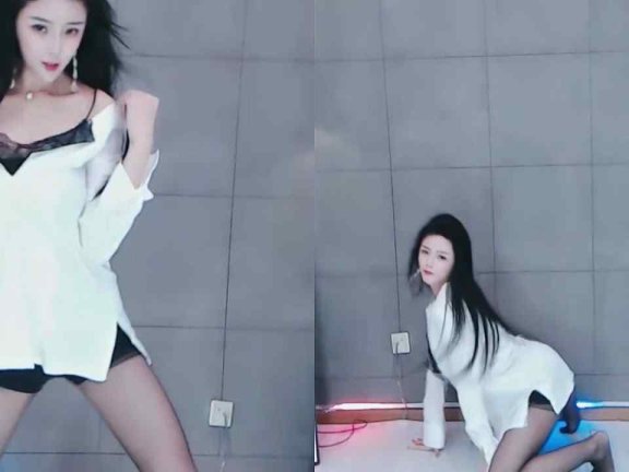 虎牙 迪丽热依 热舞视频 ♥黑丝长腿跪地热舞，腿玩年