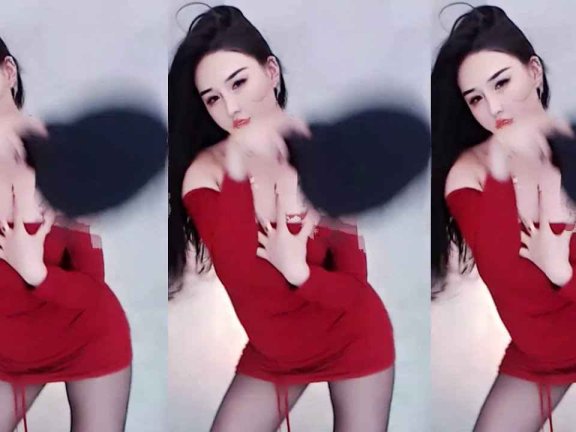 虎牙 黛西 热舞视频 ♥红裙黑丝，诱惑电臀♥