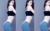 斗鱼 亦亦elle 热舞视频 ♥紧身牛仔裤，曼妙身姿加特林♥ 真的白~