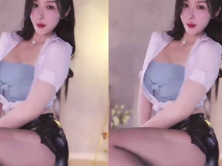 虎牙主播 猫崽崽三分糖 黑丝皮裙抖奶直播热舞精华