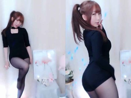 熊猫 嘿一只小河马 热舞视频 ♥丰满身材，黑丝紧身衣热舞♥ 这不叫胖，这叫肉的性感