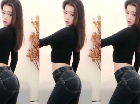 斗鱼 RD黎木子 热舞视频 ♥紧身牛仔裤，性感翘臀热舞♥