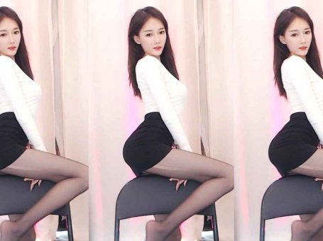 虎牙 贝贝鸭 热舞视频 ♥黑丝超短裙，OL劲舞加特林♥