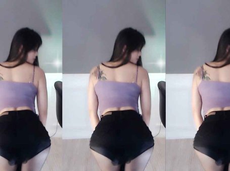 虎牙 智贤 热舞视频 ♥黑丝短裤电臀热舞，这个主播开始上道了♥