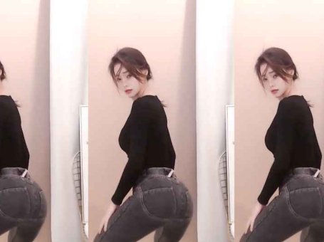 虎牙 黎木子 热舞视频 ♥个人大爱主播，紧身牛仔裤翘臀热舞♥