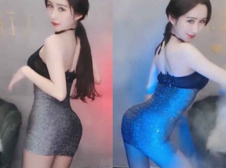 虎牙 RDVIKI 热舞视频 ♥性感黑丝包臀裙，激情电臀舞♥ 另一个大爱款~