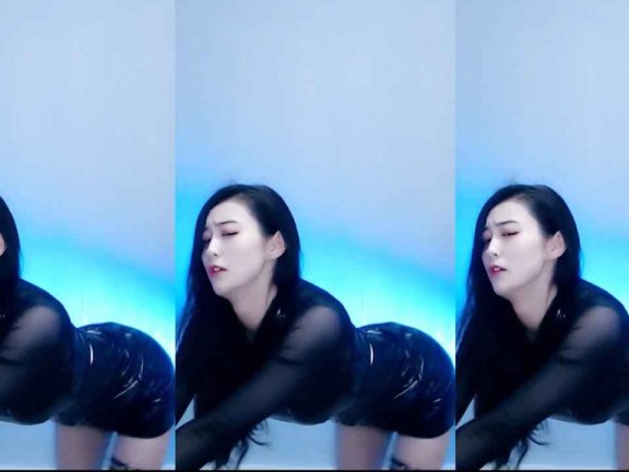 虎牙 虞一 热舞视频 ♥性感小皮裙，诱惑高潮表情舞♥