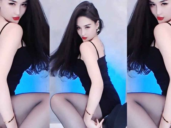虎牙主播热舞 黛西 ♥黑丝连衣包臀裙电臀舞，女人该有的诱惑都有了♥