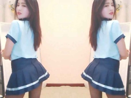 斗鱼 淼淼喵酱 热舞视频 ♥原来还在熊猫的时候，制服黑丝加特林，疯狂露底♥ 可恶的安全裤