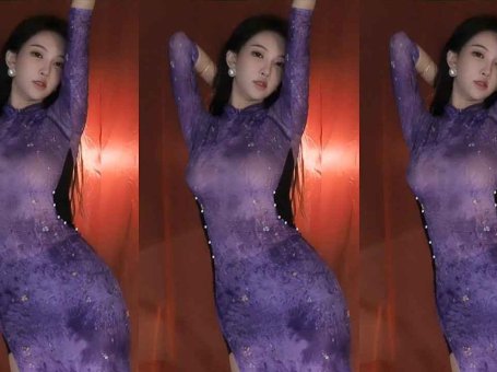 斗鱼主播 南妹儿 塑身旗袍 超紧致超贴身 就一个字 大大大大大...