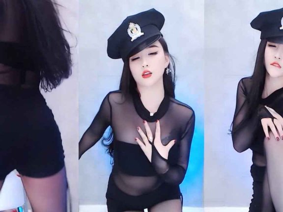 虎牙 话社黛西 热舞视频 ♥薄纱上衣，热裤黑丝，激情电臀♥ 屁股怼屏幕，简单粗暴