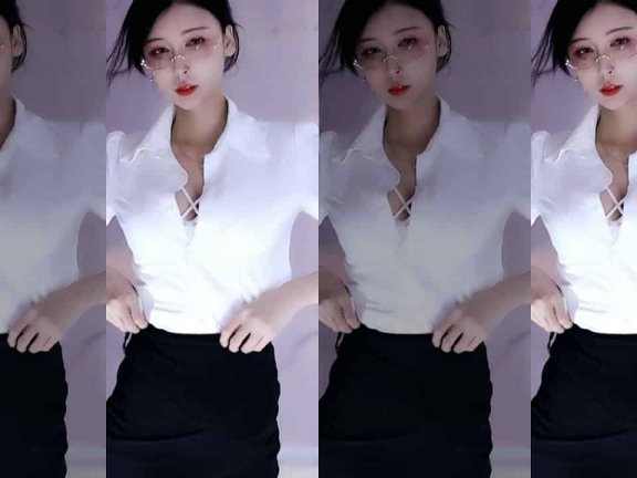 网易CC主播制服OL眼镜娘热舞～真空小背心包臀裙～疯狂抖胸～大白奶～太刺激了～