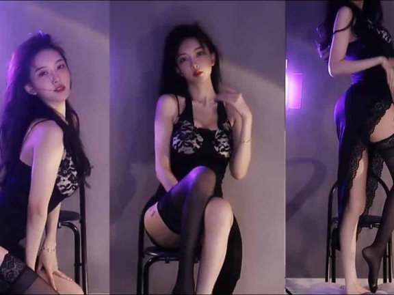 斗鱼elle亦亦高开叉超薄裙，完美翘臀展露无遗，01:02夹得好紧，太会摇了，全程高能