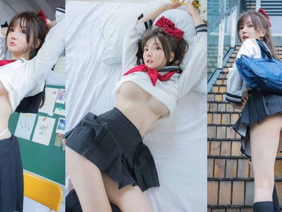 抖音 Douyin Tiktok | 上课好累呀! 回家后马上躺床上了 | 美女