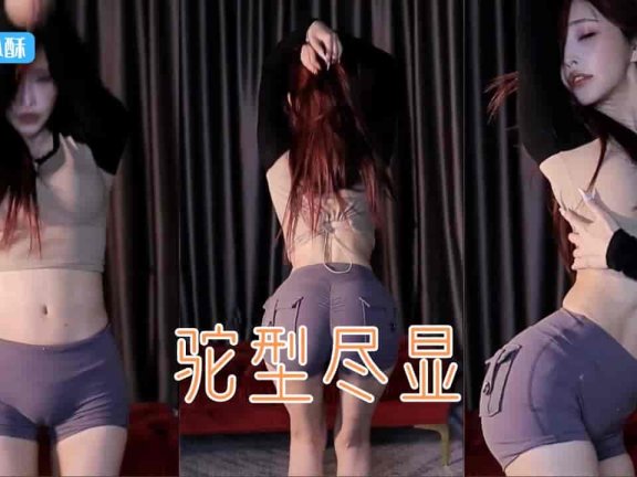 斗鱼 VIVI小小酥 紧身裤骆驼趾隐约可见 极品身材热舞