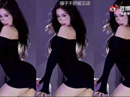 虎牙 正恒桃一 一身黑裙热舞